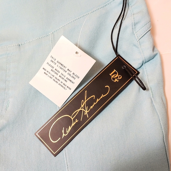 Diane Gilman DG2 suddenly slim jeans. Aqua blue, bootcut, Size Large. - Picture 4 of 13